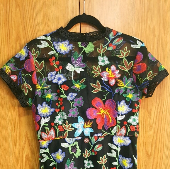 NWT Anthropologie Janine Embroidered Dress - Picture 5 of 7